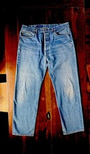 Vintage 90s Levi  s 501xx Denim Blue Jeans USA Made 501-0000 Size 40x34 36x31