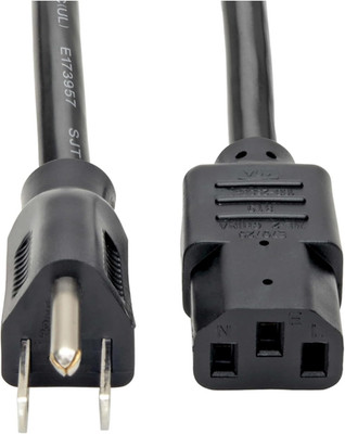 Eaton  Series 15 Amp Standard 10Ft Computer Power Cord for PC, Monitor, Laptop &