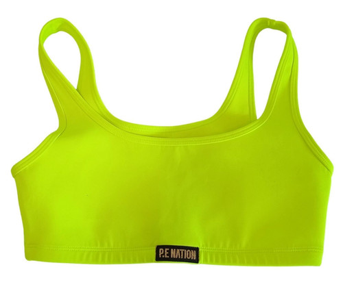 P.E .NATION Clubhouse Safety Yellow Training Sports Bra Size XS NEW RRP 75 - Picture 1 of 23