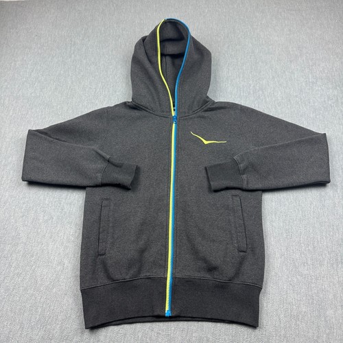 Hoka One One Hoodie Womens Medium Gray Pullover Sweatshirt Fleece Training Gym