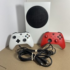 Microsoft Xbox Series S 512GB White Console System + 2 Controllers! Tested!