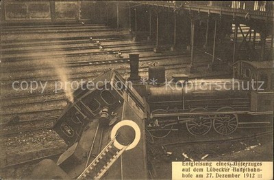 Luebeck Freight Train Derailed December 27, 1912