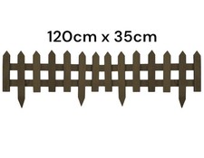 2pcs Garden fence, Garden Wooden Short Fence,Tree Fence, 60.5 x 34.5cm