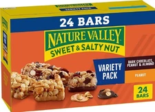 Nature Valley Sweet and Salty Nut Granola Bars, Variety Pack, 24 Bars, 28.8 oz.
