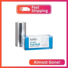 ForPro Professional Collection Smooth Aluminum Foil Roll, 320 Ft Hair Foils for