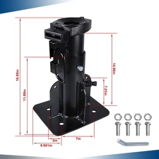 Adjustable 15-17" Fifth 5th Wheel To Gooseneck Adapter Hitch 2-5/16"Ball Trailer