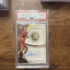 2024 Immaculate Ja’Kobe Walter Shadowbox Signature PSA 8