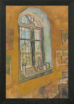 Fenster im Studio gerahmtes Wandbild Poster Leinwanddruck Bild