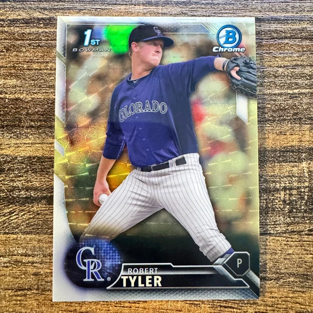 2016 Bowman Draft Chrome Robert Tyler #BDC-91 1st Superfractor #1/1 COL Rockies