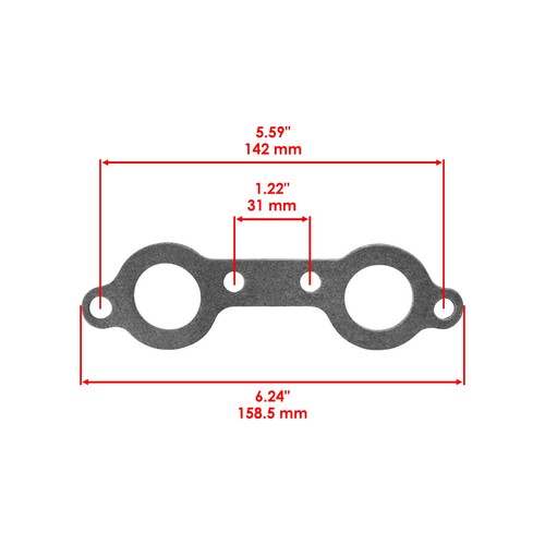 Exhaust Muffler Gasket Kit for Polaris Ranger RZR 4 800 EFI 2010 2011 - Foto 2 di 9