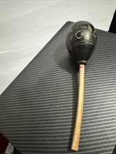 Antique Hand Carved Hand Made Mexican Latin Ethnic Maraca Shaker Percussion Art