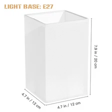 Cloth Rectangle Lamp Shade Geometric Shape Lamp Cover for Table Lamp E27 Base