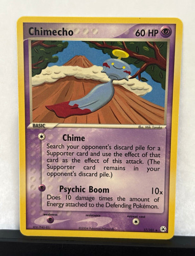 Nintendo Chimecho 17/101 Holo English 2004 EX Hidden Legends Pokemon TCG