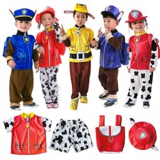 Anime Dog Patrol Kids Children Costume Cosplay Uniform Carnival Halloween Party