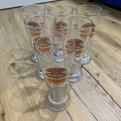 Budweiser Beer 6 Gläser Biergläser Bier Glas 0,3l Edition 2018