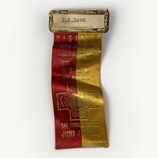 38th Annual Encampment United Spanish War Veterans Named 1938 Ribbon