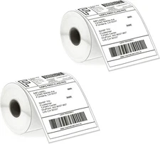 MFLABEL® 4x6 Direct Thermal Labels, 250 Labels/ Rolls, White, Black 
