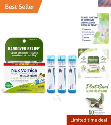 Non-Drowsy Homeopathic Hangover Relief - 240 Fast-Dissolving Pellets - 3 Count