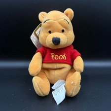 Vintage Disney Mini Bean Bag New Pooh 8" Stuffed Animal
