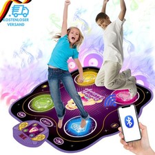 Tanzmatte f&uuml;r Kinder M&auml;dchen Jungen Musikmatte LED Licht Bluetooth ab 3+