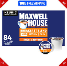 Maxwell House Breakfast Blend Light Roast K-Cup Coffee Pods 84 Ct Box 