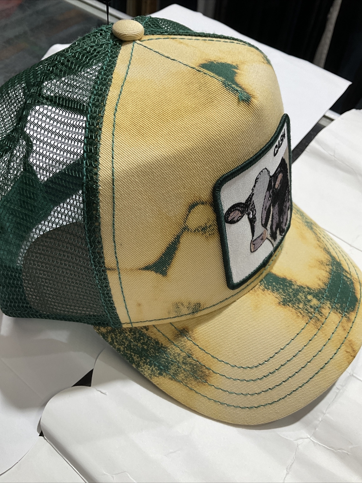  Goorin Bros. The Farm Acid Wash Trucker Hat, Acid Cow, One Size  : Sports & Outdoors