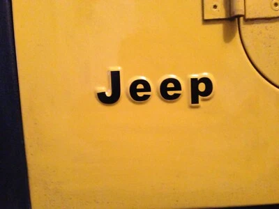 JEEP CJ FENDER VINYL DECAL SET CHOOSE COLOR YJ WRANGLER SCRAMBLER CJ5 CJ7 CJ8 - Image 1 of 4