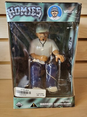 Homies Large Willie G Wheel Chair Figure 2003 Homie Rollerz Sealed