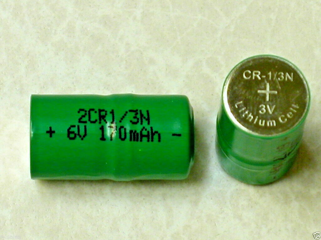 2 pc 2CR1/3N 6v lithium battery for use in dog collars and more MFD 08/