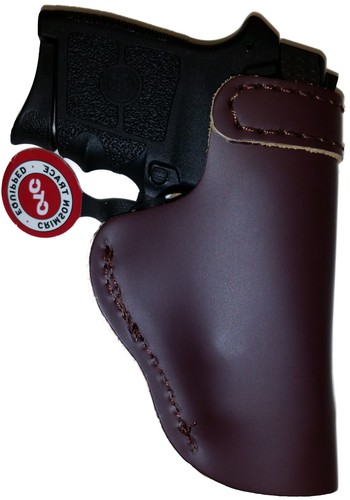 LT CUSTOM MAHOGANY OWB Leather Gun Holster YOU CHOOSE:rh,lh-laser-slide-belt-mag - Picture 2 of 12