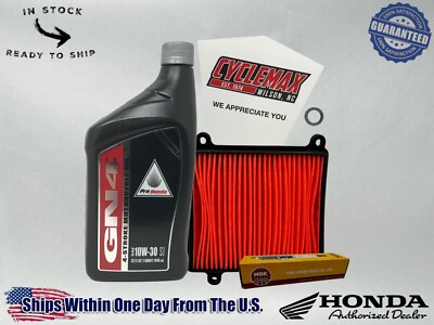 Cyclemax Standard 10W-30 Tune Up Kit fits 2023-2025 Honda XR150L with Spark Plug