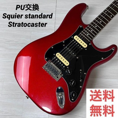 ト送料込 【4528】 Squier standard Stratocaster red - 通販 - www