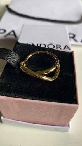 Pandora Ring, Neue Kollektion 2024, Unendlichkeitsring 925 Silber Vergoldet - Bild 4 von 7