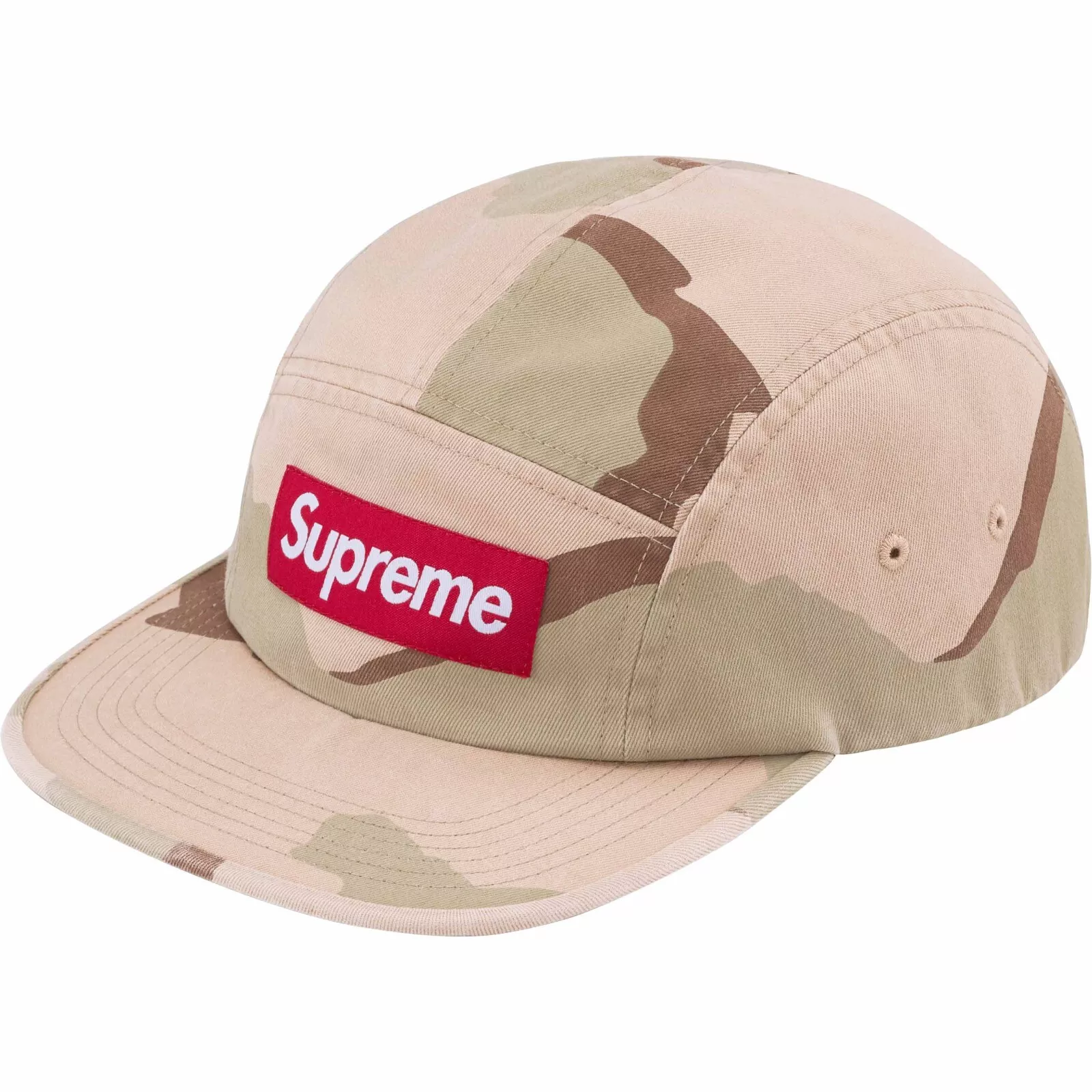 Chapeau de camp sergé chinois lavé suprême   camouflage désert   SS24 neuf authentique