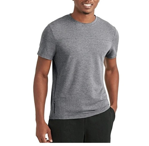 Member's Mark Men's Size Small Active Luxe Tee T-shirt with Media Pocket UPF 50