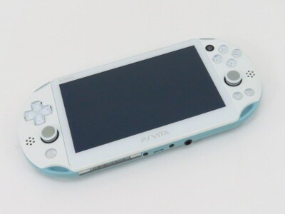 Sony PS VITA Play Station Wi-Fi Light Blue White PSV Slim Console Good Condition