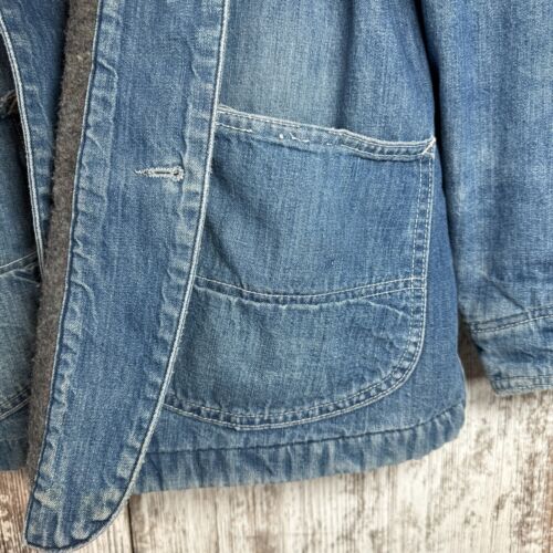 Giacca Lee anni 60 Union Made coperta foderata denim jeans sanforizzata Chore taglia 44 reg. - Foto 13 di 18