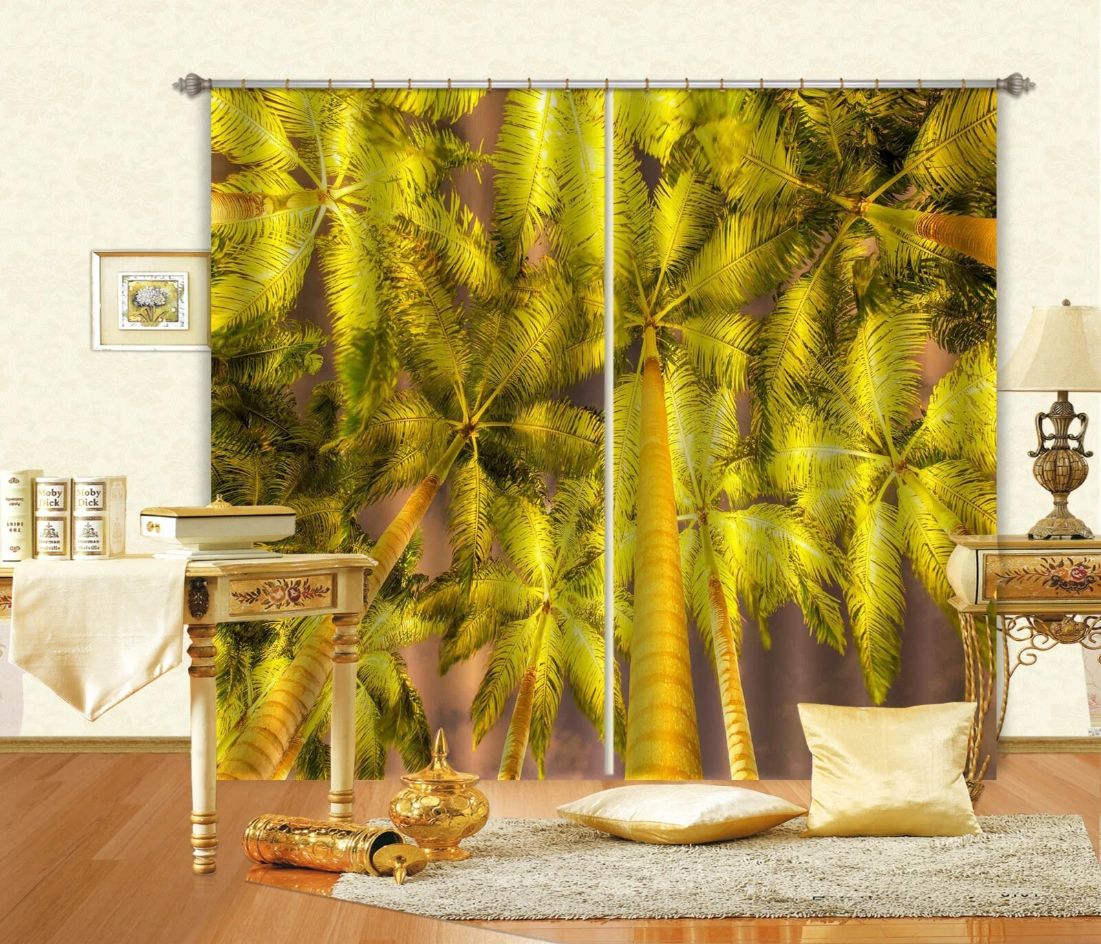 3D Yellow Tree ZHUA1568 Blockout Photo Curtain Fabric Window Zoe