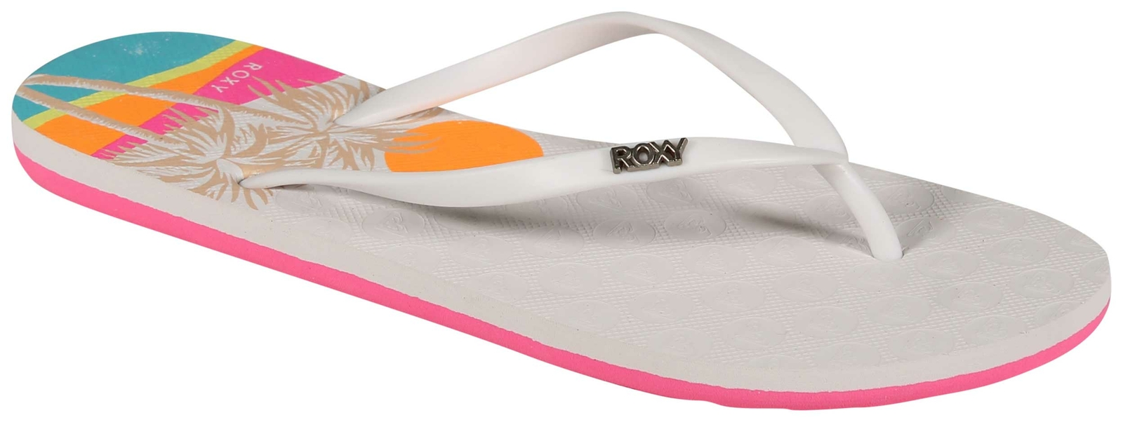 Сандалии Roxy Viva Stamp белыйрозовый новинка 4290₽