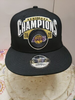Lakers Hat 2020 Los Angeles NBA Champions 9FIFTY Black Snapback