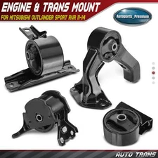 4x Auto Trans Engine Motor & Transmission Mount for Mitsubishi Lancer L4 2.0L