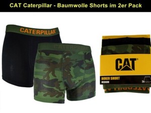 Caterpillar 6 PACK - Boxershort - plain camouflage/zwart