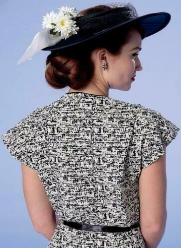 DRESS SEWING PATTERN Butterick 6363 6-14 Womens Retro Costume Hat History Uncut - Picture 7 of 11