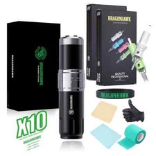 Adjustable Stroke Length Wireless Tattoo Machine Battery Pen with Cartridge Set