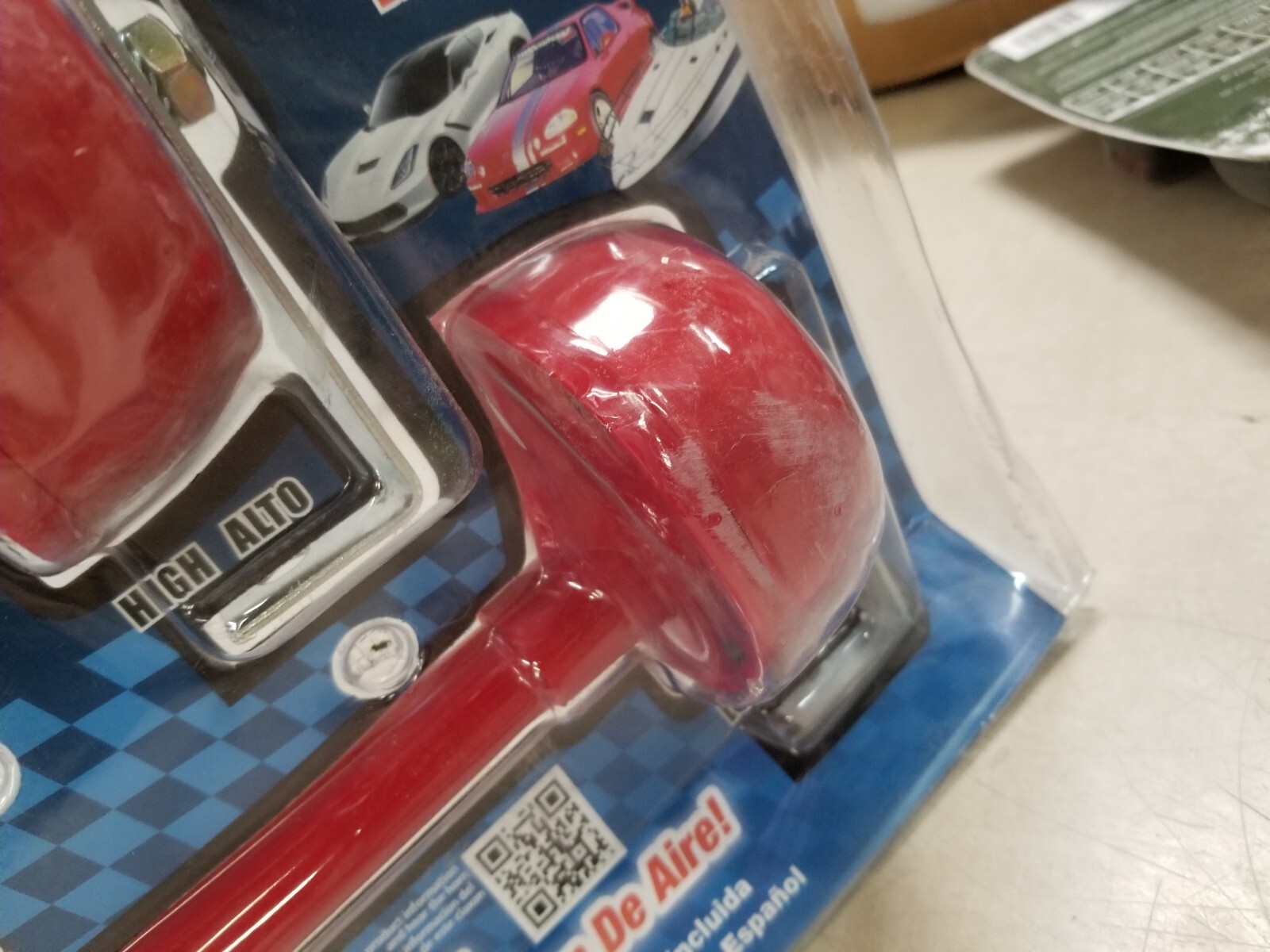 Wolo 200 Twin Power Red Plastic Trumpet Horns-12V, Low and High Tone