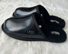 UGG PEARLE IRIDESCENT METALLIC LEATHER SLIDE SLIPPERS Sz 7 Women s Color 7