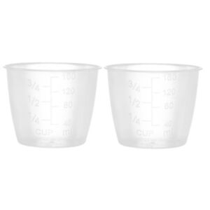 2Pcs 160ml Rice Measuring Cups Clear Plastic Kitchen Rice Cooker Jar Accessories
