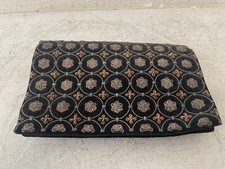 1960s Indian Bejeweled Zari Zardozi Velvet Clutch Purse