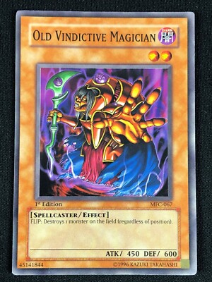 YUGIOH OLD VINDICTIVE MAGICIAN MFC-067 1ST COMMON (NM)