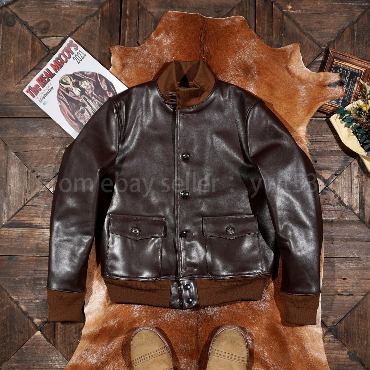 Italian Full-grain Calfskin A1 Classic Men's Genuine Leather